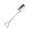 New Design Stainless Steel Small Shovel Shape Dessert Spoon Tea Spoon for Ice Cream Watermelon 100 Sets(Min. Order)