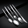 Buyer Star Simple Style Dinnerware Sets Silver Luxury Hotel Cutlery Set Stainless Steel Silverware Set