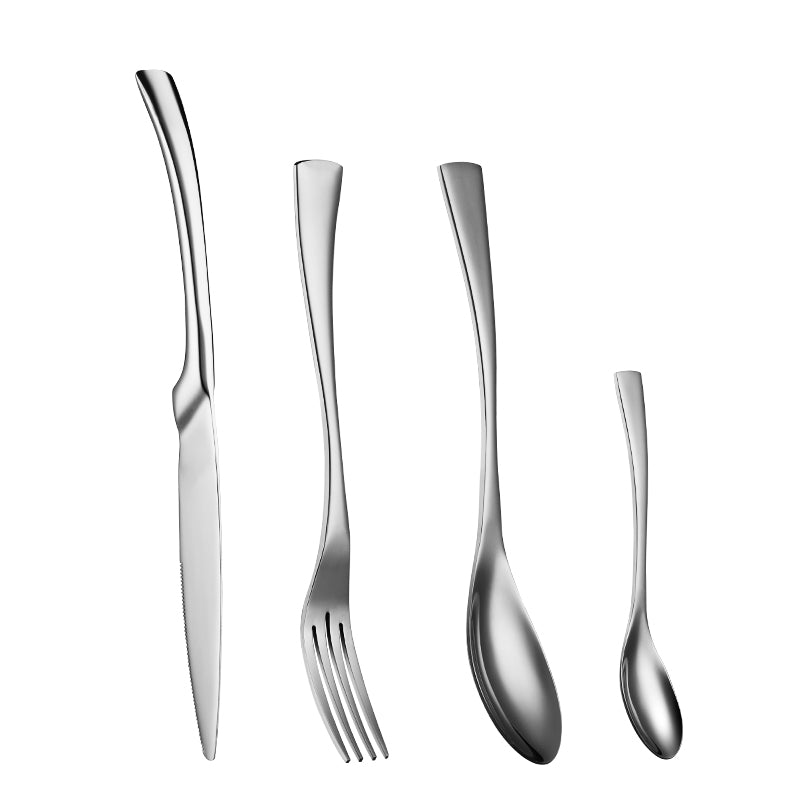 Wholesale Luxury Stainless Steel Rose Gold Wedding High Quality Cutlery Set 5 Set/Sets(Min. Order)