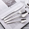 Hot sale titanium stainless steel cutlery mirror polish gold flatware set 5 Set/Sets(Min. Order)