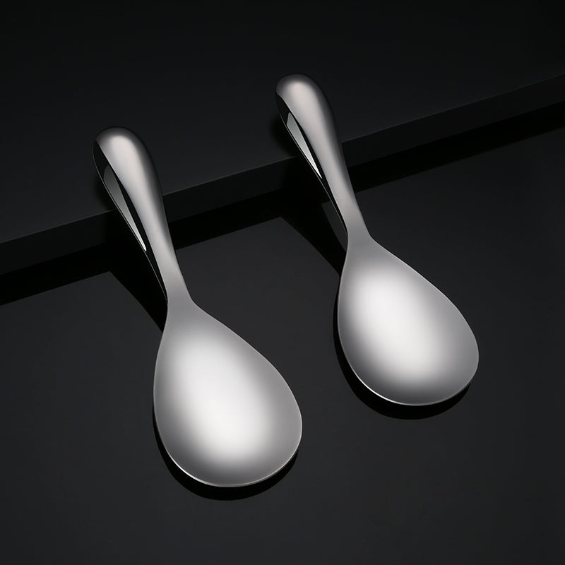 Wholesale 304 New Stainless Steel Meal Spoon Rice Scoop Thick for Stainless Steel Spoon