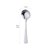 Creative Stainless Steel Fashion Gold Metal Soup Coffee Round Spoon