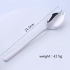 Multifunction stainless steel plating gold spork salad serving spoon and fork