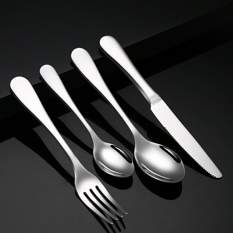 Buyer Star Kids Silverware Set Stainless Steel Ergonomic Smooth Utensils Kids Flatware Set Dishwasher Safe