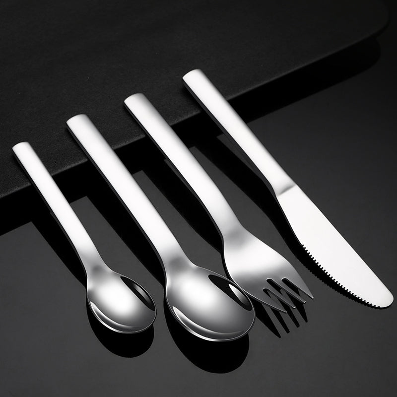 Child Student Stainless Steel Flatware Sets Food Grade Tableware Knife Spoon and Forks