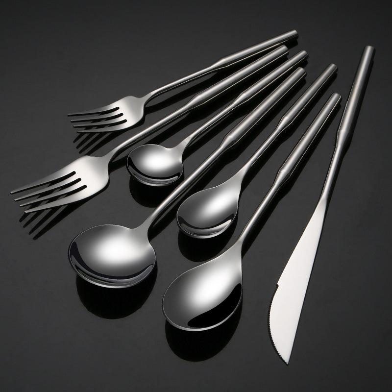 Wholesales Stainless Steel Tableware Set With Creative Knife Fork And Spoon