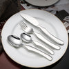 Buyer star 5 Piece Silverware Set Stainless Steel Flatware Set Mirror Polished Cutlery Set Utensil Set for Home Restaurant