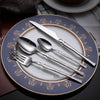 Small Waist Silver Flatware Set Stainless Steel Silverware Cutlery Set Mirror Polished Knife Fork Spoon Set