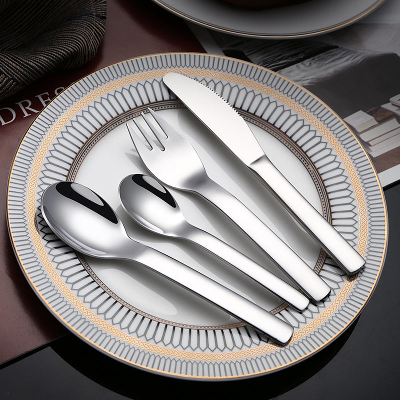 Child Student Stainless Steel Flatware Sets Food Grade Tableware Knife Spoon and Forks