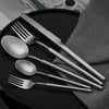 Wholesale Classic Silverware Stainless Steel Fork and Spoon Knife Set Wedding Flatware Set Golden Cutlery Set