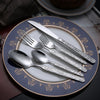 Wholesale High Quality Stainless Steel Silverware Flatware Spoon Fork Knife Black Matte Cutlery Set