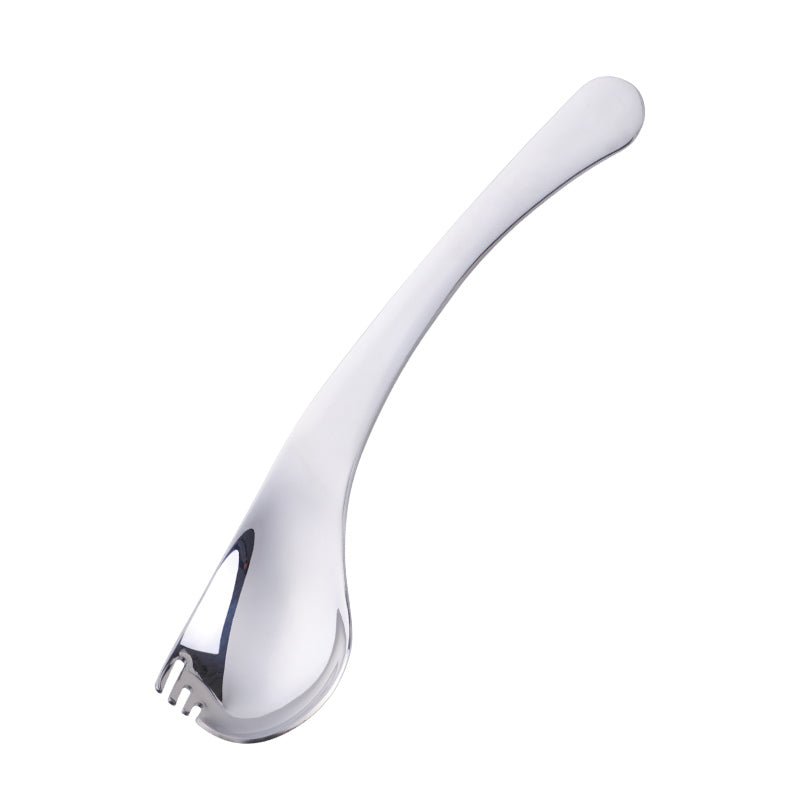 Curved Utensil Angled Spoon and Fork Self Eating Tableware for Elderly Patients