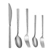 Hot Gold silverware Wholesale hand forged stainless steel wedding matte gold flatware