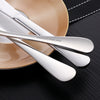 New High Quality Stainless Steel Silverware Set 5 pcs Spoons Forks and Knives Wedding Gold Flatware for Events Gift