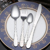 Christmas Theme Cutlery Set Stainless Steel Gold Spoon Restaurant Utensil  Wedding Cutlery