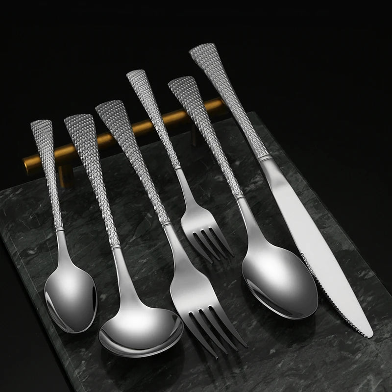 Factory Direct Wedding Cutlery Set Copper Rose Gold Plated Stainless Steel cutlery