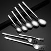 Wholesale Korean Style Stainless Steel Restaurant Cutlery Set Spoon Fork