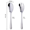 OEM/ODM 2pcs Mirror Polish Colorful Handle Round Spoon Steel Spoon Service Spoon