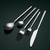 stainless steel silvery SUS 410 flatware sets luxury high quality stainless steel cutlery set