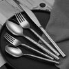 Hot Gold silverware Wholesale hand forged stainless steel wedding matte gold flatware