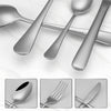 Buyerstar Wholesale Metal Spoon and Fork Cutlery Silverware Set Stainless Steel 304 Gold Flatware Sets For Hotels