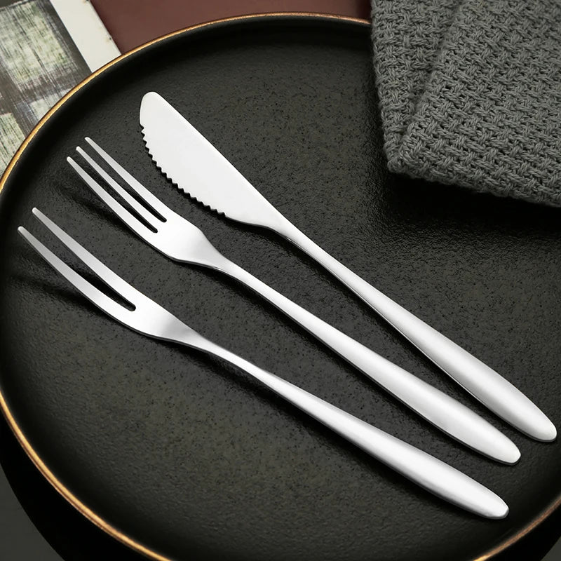 Wholesale Golden Spoon Factory Price Stainless Steel Gold Cutlery Set