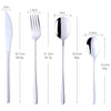 Luxury 4PCS Stainless Steel Flatware Set Kitchen Silverware