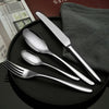 High Demand Products Simple and Refined Taste Stainless Steel Black Cutlery Dinnerware