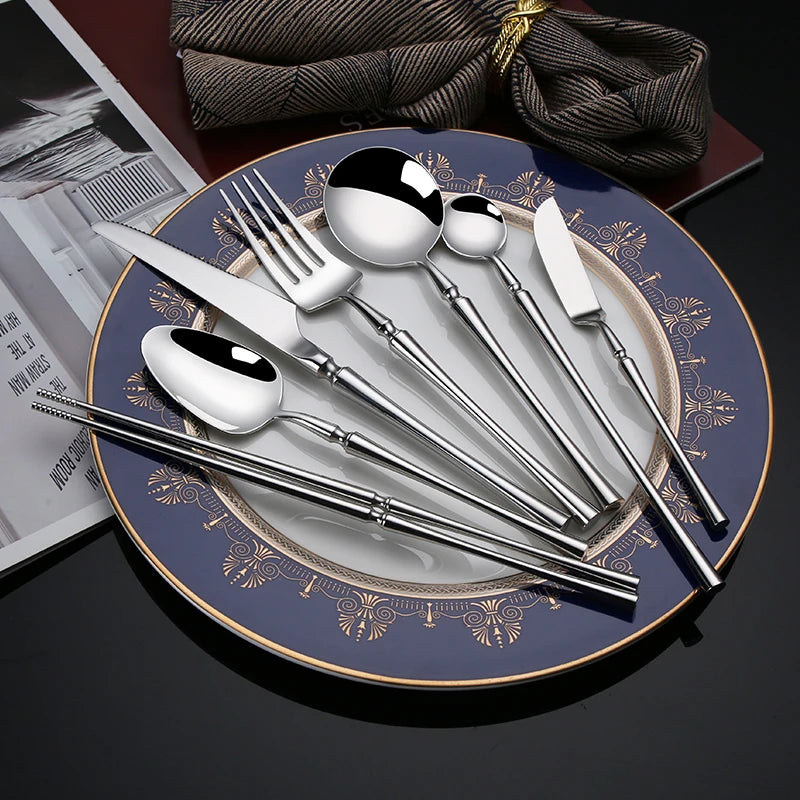 High Quality Wholesale Silverware Set Stainless Steel Cutlery Sets