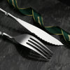 Very heavy Hot selling classic style high quality food grade 304 stainless steel tableware cutlery sets