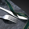 Luxury Korean Style Stainless Steel Bubble Cutlery Set Texture Pattern Gold Plated Flatware Set Spoon Fork Knife Set