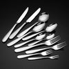 Luxury Mirror Wedding Matte Gold Cutlery Set Stainless Steel Flatware Set Wedding Cutlery