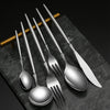 Very heavy Hot selling classic style high quality food grade 304 stainless steel tableware cutlery sets