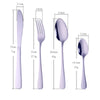 Wholesale Restaurant Hotel Luxury Dinner Spoons And Forks Silverware Set Stainless Steel Cutlery