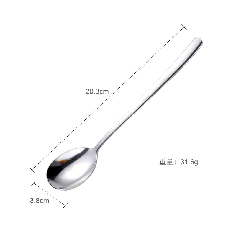 Commercial stainless steel spoon 4pcs Restaurant stew soup spoon stainless steel spoon