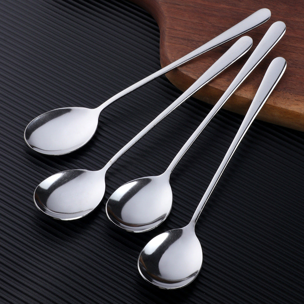 Commercial stainless steel spoon 4pcs Restaurant stew soup spoon stainless steel spoon