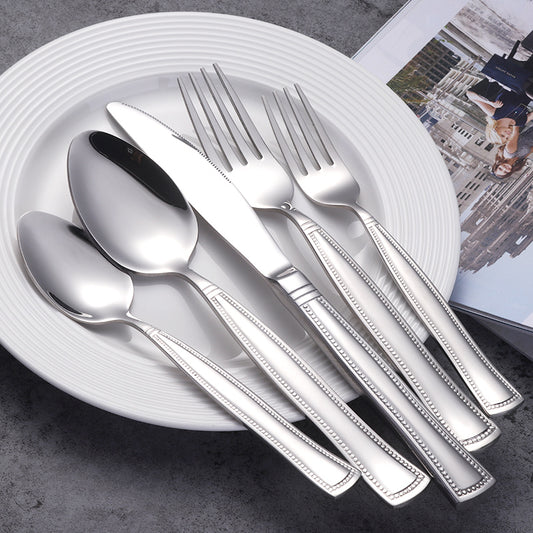 Outlet store  18/10  Stainless Steel cutlery set High Quality Silverware Set Fork,Spoon,Knife