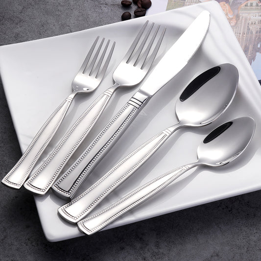 Outlet store  18/10  Stainless Steel cutlery set High Quality Silverware Set Fork,Spoon,Knife