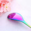 Colorful Long Handle Stainless Steel 18/10 Dessert Ice Cream Coffee/Tea Spoons shopify 20 Piece/Pieces(Min. Order)