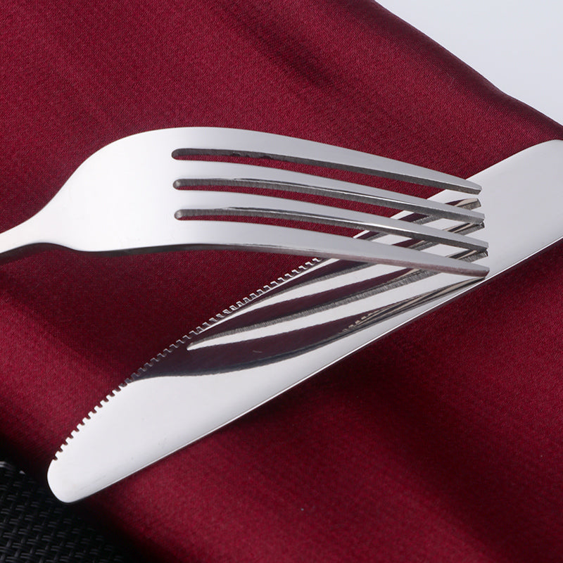 Outlet store  High Quality Stainless Steel reusable Cutlery Set For Hotel Banquet