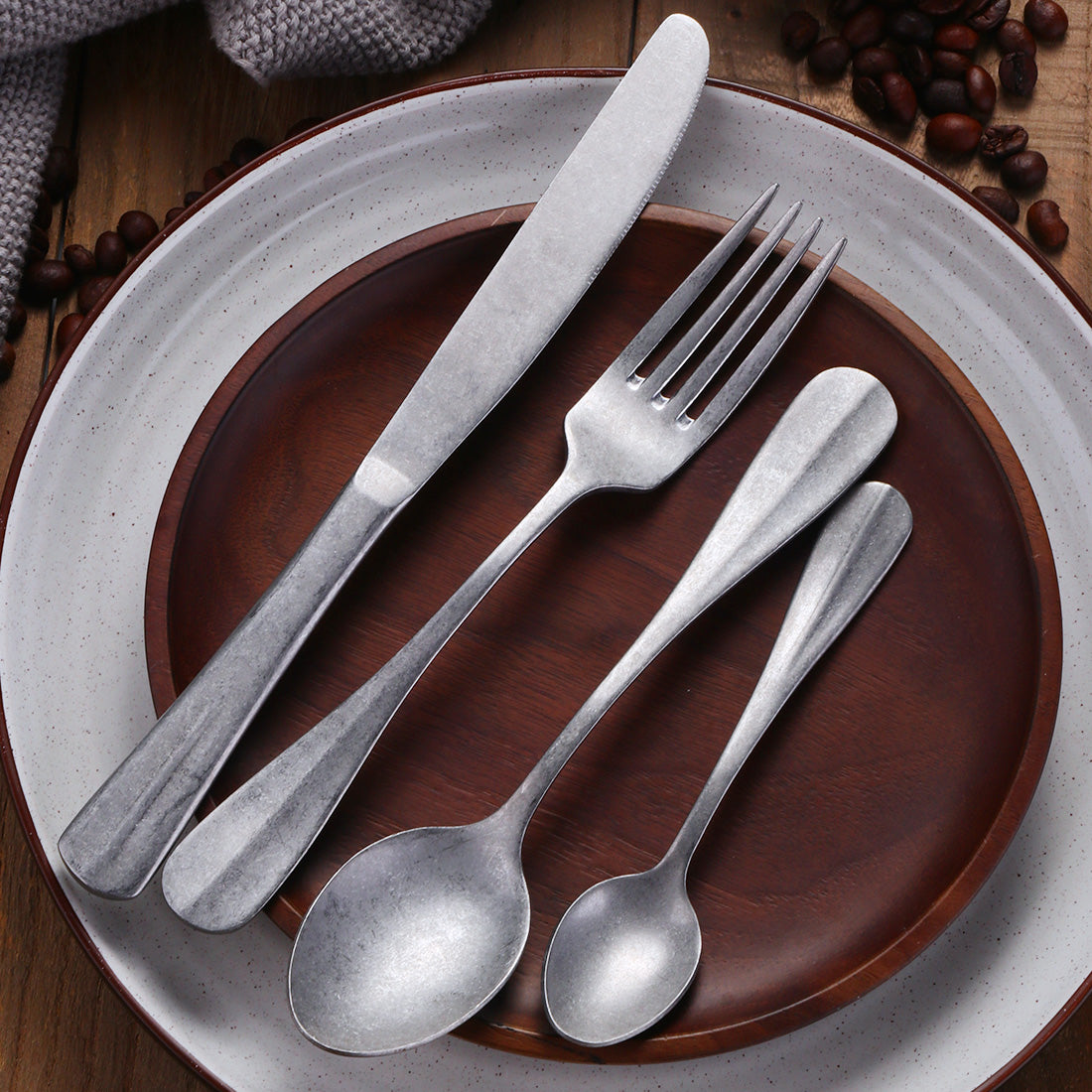 Hot Sale Black and Gold Western Cutlery Restaurant Matt Stainless Steel Flatware Set 5 Set/Sets(Min. Order)