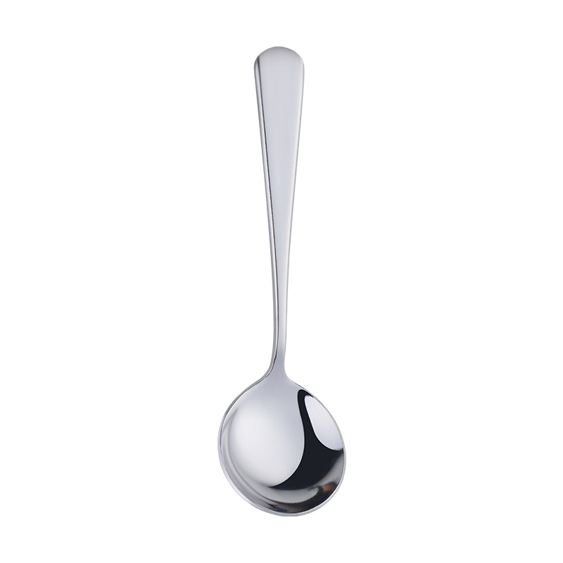 Creative Stainless Steel Fashion Gold Metal Soup Coffee Round Spoon