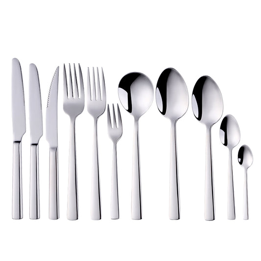 Buyer star High-grade stainless steel reusable cutlery set for restaurant hotel