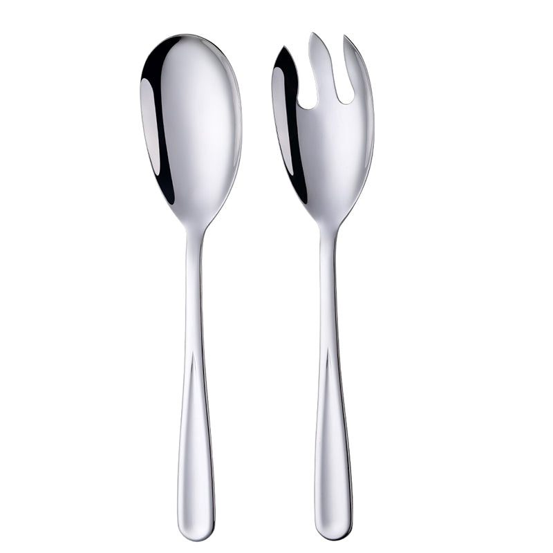 Wholesale Stainless Steel Salad Spoon And Fork Set Restaurant Service Public Tableware