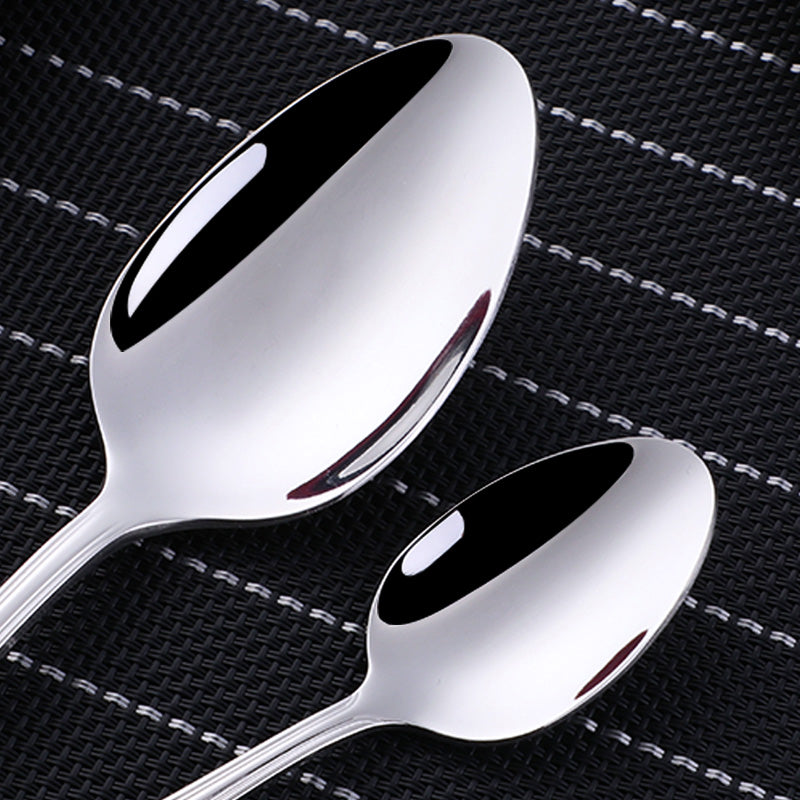 Outlet store Mirror Polished stainless steel silverware spoon fork set cutlery set