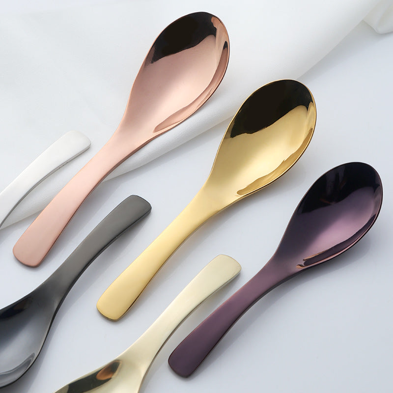 Hot sale Chinese Style stainless steel Eco-Friendly court soup spoon shopify 10 Piece/Pieces(Min. Order)