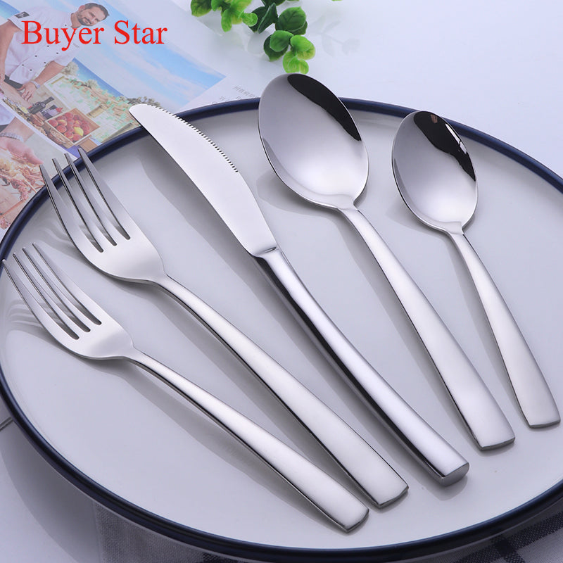 Outlet store  Luxury hotel restaurant new 20 pieces stainless steel cutlery set with box