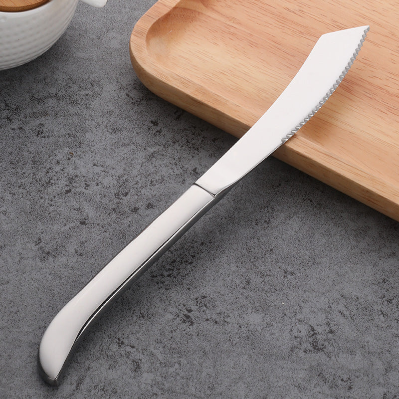 New Design 18/0 Stainless Steel Steak Dinner Flatware Restaurant Cutlery Salad Fruit Serving Knife Fork