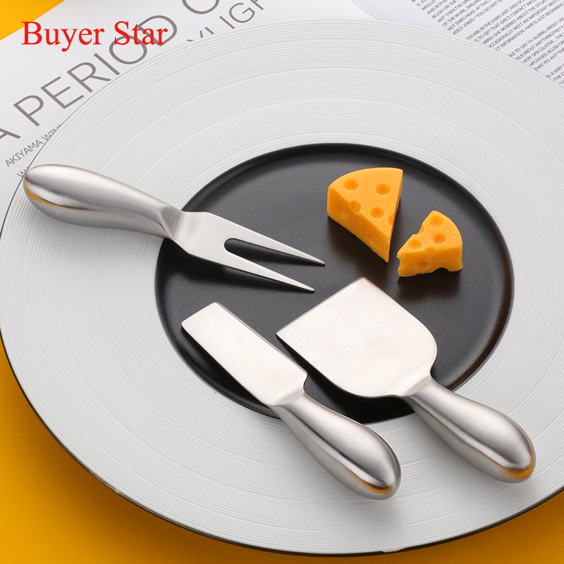 Hot Sale Round Mini Cute Stainless Steel Rose Gold Cheese Knife Set 5 Set/Sets(Min. Order)