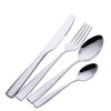 Stainless Steel Flatware Titanium Plating 4 pcs Set home and Hotel Cutlery with Laser Logo 5 Set/Sets(Min. Order)